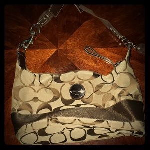 Vintage Brown and cream shoulder and